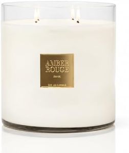 Big Ass Candle | Huge 10lb Luxury Candle, 150oz, Up to 500 Hours | Amber Rouge | Saffron, Jasmine, Amberwood | Natural Coconut-Soy Wax | by Big Ass Luxuries | As Seen On Shark Tank