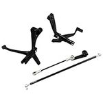 YHMTIVTU Motorbike Forward Controls Foot Pegs Levers Linkage Set Fit for Harley Sportster 1200 XL883 Forward Controls for Harley 2004 - 2013 Gloss Black