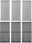 17'' Stamped Infrared Emitters &Grill Grates for Charbroil Tru-Infrared Replacement 3-Burner Gas Grill 463367016 463242516 463242515 463243016 466242515 463367516 G466-2400-W1 G474-0017-W1 Grill Parts