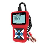 Veepeak 12V Car Battery Tester, Automotive 100-2000 CCA Digital Battery Load Tester Alternator Analyzer Vehicle Charging & Cranking System Testing Tool for Cars, Motorcycles, Boats, ATVs, RVs