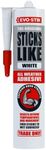 EVO-STIK Sticks Like Adhesive, All Weather, Extreme Temperature & Movement Resistant, Colour: White, Size: 290ml