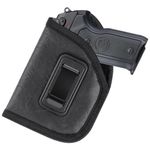 bvya Left Hand IWB Holster, Concealed Carry Handgun Holster Tactical Pancake Holster, Inside Waistband Gun Holster for Pistol, Fits Glock 19 17 20 23