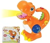 Tikki The Dino - Dinosaur Toy with Voice Changer, Recording, Playback Microphone & Colorful Light for Toddlers. Children's Birthday Gift Ages for 2,3,4 Years Old