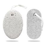 zoerbufan 2 Pack Pumice Stone for Feet/Hands/Body, Natural Lava Pumice Stone for Dead Hard Skin Removal, Foot Scrubber, White Callus Remover, Foot File for Men/Women for Exfoliation(2 Sizes-New)