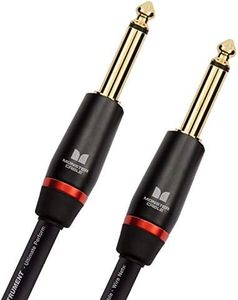 Monster 21 ft Straight to Straight Bass Guitar Cable. 95% Copper Braided Shield. Bass Guitar Amp Cord