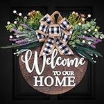 Soosubel 3D Welcome Sign Wreaths fo