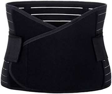 Jojck Postpartum Recovery Belly Band Abdominal Wrap Waist Belt Breathable Moulding Women Bandage Black