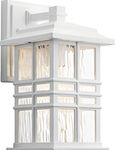 Kichler 49829WH Kichler 49829WH Craftsman/Mission One Light Outdoor Wall Mount from Beacon Square Collection in White Finish,