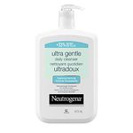 Neutrogena Daily Foaming Facial Cleanser, Makeup Remover Face Wash, Ultra Gentle, +33% more per bottle, 473 mL, white