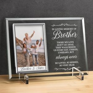 Unique Prints Design Bereavement Gifts for Loss of Brother, Memorial Picture Frame for Loss of Father, Sympathy Gifts for Loss of Brother, Condolence Gift