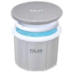 Polar Recovery Tub / 370L Portable Ice Bath for Cold Water Therapy Training/An Ice BathTub for Athletes - Adult Spa for Ice Baths and Soaking - Outdoor Cold Plunge Tub (Grey)