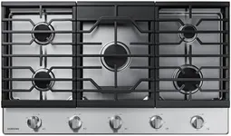 SAMSUNG 36" Built In Gas Cooktop with 5 Burners, Stainless Steel, NA36R5310FS/AA