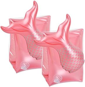Cozlly Armbands Inflatable Swimming Arm Bands for Kids/Toddlers/Boys/Girls,Cute Baby Armbands Pool Swim Floats Arm Band Floaties Childrens Armbands for Swimming Training Learning 2-6 Years (Mermaid)