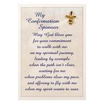 Abbey Gift 3.75" x 5.5" Confirmation Sponsor Pin and Card