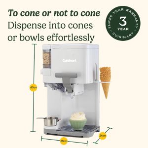 Cuisinart Ice Cream Maker, 1.42L – Automatic Frozen Dessert Machine