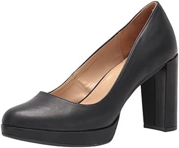 Naturalizer Women Berlin Chunky High Heel Platform Pump, Black, 7