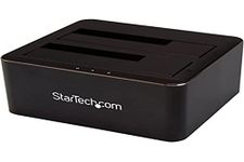 StarTech.com Dual-Bay USB 3.0 to SATA Hard Drive Docking Station, USB Hard Drive Dock, External 2.5/3.5" SATA I/II/III, SSD/HDD Docking Station, Hot-Swap Hard Drive Bays, Top-Loading (SDOCK2U33V)