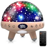 YACHANCE Baby Night Light Star Projector Night Light Projector for Kids Room with Sound Machine White Noise Machine for Sleeping Soother Nursery Lamp 9 Natural Sounds 20 Lullabies Remote Timer