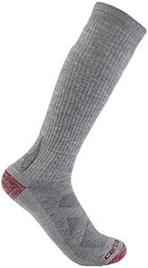 Carhartt Men's Heavyweight Merino Wool Blend Boot Sock, Asphalt Heather