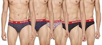 Dollar Bigboss Men's Assorted Pack of 5 Printed Brief (8905203192755_MBBR-15-R2-MODERN-PO5-L