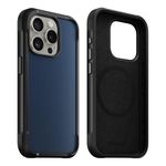 NOMAD Rugged Case for iPhone 15 Pro Case Compatible with MagSafe & Wireless Charging, 15ft ShockProof, 360 Protective Bumper Phone Case - Atlantic Blue