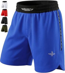 Exxact Sports MMA Shorts, No Gi BJJ Shorts for Men for Boxing, UFC, Kickboxing, Grappling, Jiu Jitsu & Cross Training (Royal Blue, 3X-Large)