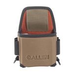 Allen Company Eliminator Shotgun Shell Pouch with D-Rings - Clay, Trap, and Skeet Shooting Accessories - Hunting and Gun Range Gear - Hard Molded Design - Tan