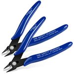 Ainiv 2 PCS Wire Cutters, Spring-Loaded Side Cutters Flush Cutters, Diagonal Cutters Precision Side Cutters, Diagonal Cutting Pliers in CRV Steel, Heavy Duty Cutting Pliers for Electrical, Homes