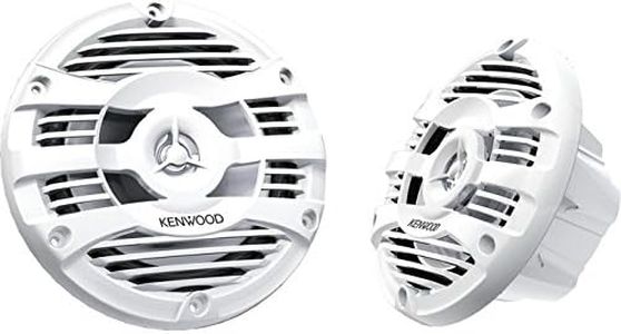 Kenwood KFC-1653MRW 6.5" 2-Way Marine Speakers Pair (White)