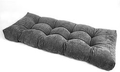 LEgdor Bench Cushion, Patio Furniture Cushions, Indoor/Outdoor Anti-Slip Tufted Swing Seat Cushion, Bench Cushion for Multi-Scene Use,Grey,150cm*50cm