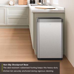 EKO Mirage X 80L Motion Sensor Bin – Touchless Stainless Steel, Soft-Close Lid
