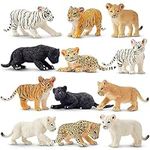 TOYMANY 12 Piece Safari Animal Figu