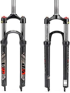 BUCKLOS MTB Suspension Fork 26/27.5/29 Inches,28.6mm Straight Tube Spring Front Fork QR 9mm Travel 100mm Mountain Bike Fork Manual Locking XC Bicycle Forks