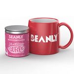 Beanly Instant Coffee, Freeze Dried & Micro Ground Coffee, Just Hazelnut With Red Mug, Freshly Roasted Coffee, Flavor Instant coffee, 50g (Strawberry Shortcake)