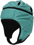 Amagogo Adjustable Rugby Head Headgear for Football Baseball Safety for Adult Youth, Emerald Green