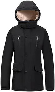 Maxbyc Men's Lightweight Softshell Jacket Faux Fur Lined with Removable Hood Water Resistant Winter Hiking Windbreaker