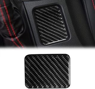 SUNJIKA Compatible with Car Seat Heating Control Button Frame Trim Decoration Cover Carbon Fiber Interior Accessories for Subaru BRZ Scion FR-S Toyota 86 2013-2020 (Black)