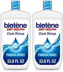 Biotene Oral Rinse Mouthwash for Dry Mouth, Breath Freshener and Dry Mouth Treatment, Fresh Mint - 2x33.8 fl oz