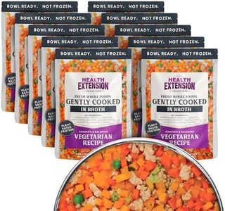Health Extension Gently Cooked Grain-Free Vegetarian Formula Dog Food, Human-Grade & Shelf-Stable with Superfoods, Supports Digestion, Immunity, Skin & Coat, 9 oz Pouch (Pack of 10)