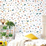 Wall Sticker for Kids Bedroom - 720 Pieces Multicolor Irregular Stone Wall Stickers Removable for Nursery Wallpaper Kids Bedroom Classroom Wall Decor 10 Sheets (Colored Stone)