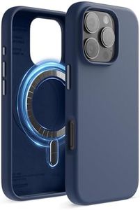 elago Magnetic Silicone Case Compatible with iPhone 16 Pro Case 6.3 Inch Compatible with All MagSafe Accessories - Built-in Magnets, Soft Grip Silicone, Shockproof (Jean Indigo)