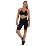 2XU Women's Light Speed Mid-Rise Compression Shorts, Black/Gold Reflective, XL