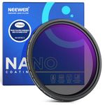 NEEWER 77mm True Colors Hard Stop Variable ND Filter ND2-32 (1-5 Stops) Limited Neutral Density Filter, Multi Coated HD Optical Glass/No X Cross/Aluminum Frame/Water/Scratch/Fingerprint Resistant