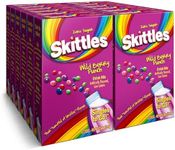 Skittles Singles to Go Wild Berry Punch, Powdered Drink Mix, Zero Sugar, Low Calorie, Includes 12 boxes, 6 Servings per Box, 72 Total Servings,6 Count (Pack of 12)