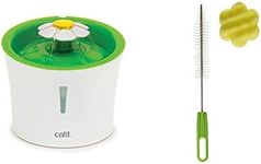 Catit Original Flower Fountain 3 Litre Water Fountain for Cats and Small Dogs Fountain Cleaning Set