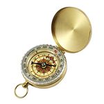 BSTHP Compass Metal Retro Survival Gear for Military Camping Hiking Riding Tools