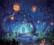 SJOLOON Halloween Backdrops for Pho