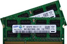 Samsung 8 GB Laptop Memory Kit 2x 4 GB Dual Channel Original 204 Pin DDR3-1333 PC3-10600 CL9 SO-DIMM for DDR3 i5 + i7 Portable with DDR3-1333 MHz Support