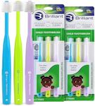 Brilliant Oral Care Child Toothbrush with Soft Bristles and Round Head, for a Kid Approved, Easy to Use All-Around Clean Mouth, Ages 2-5 Years, Assorted Colors, 6 Pack