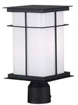 Kenroy Home 70003TB Mesa Medium Post Lantern with 6-Inch Shade